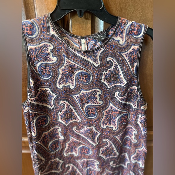 Theory Multicolor Paisley Dress. Size 12-Fits Like A 10. 💯 Silk. Bundle 4 Deals! - Picture 2 of 13